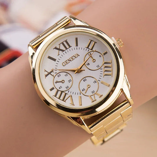 Montre en or luxueuse