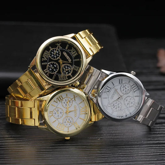Montre en or luxueuse